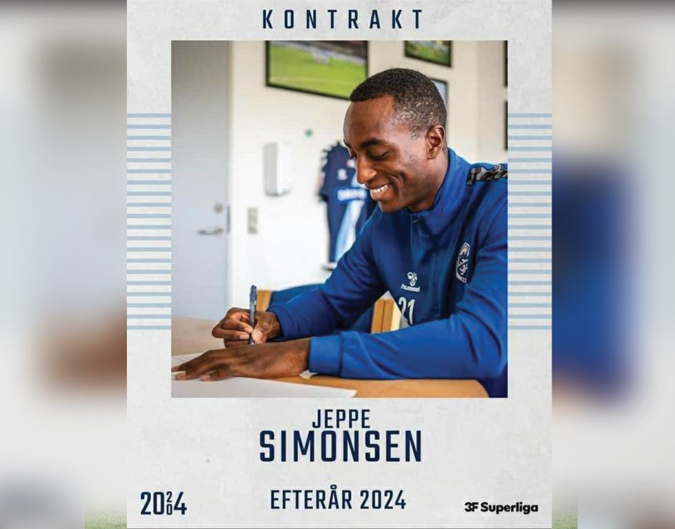 L'international haïtien Jeppe Fribourg Simonsen revient à Sønderjyske Fodbold !